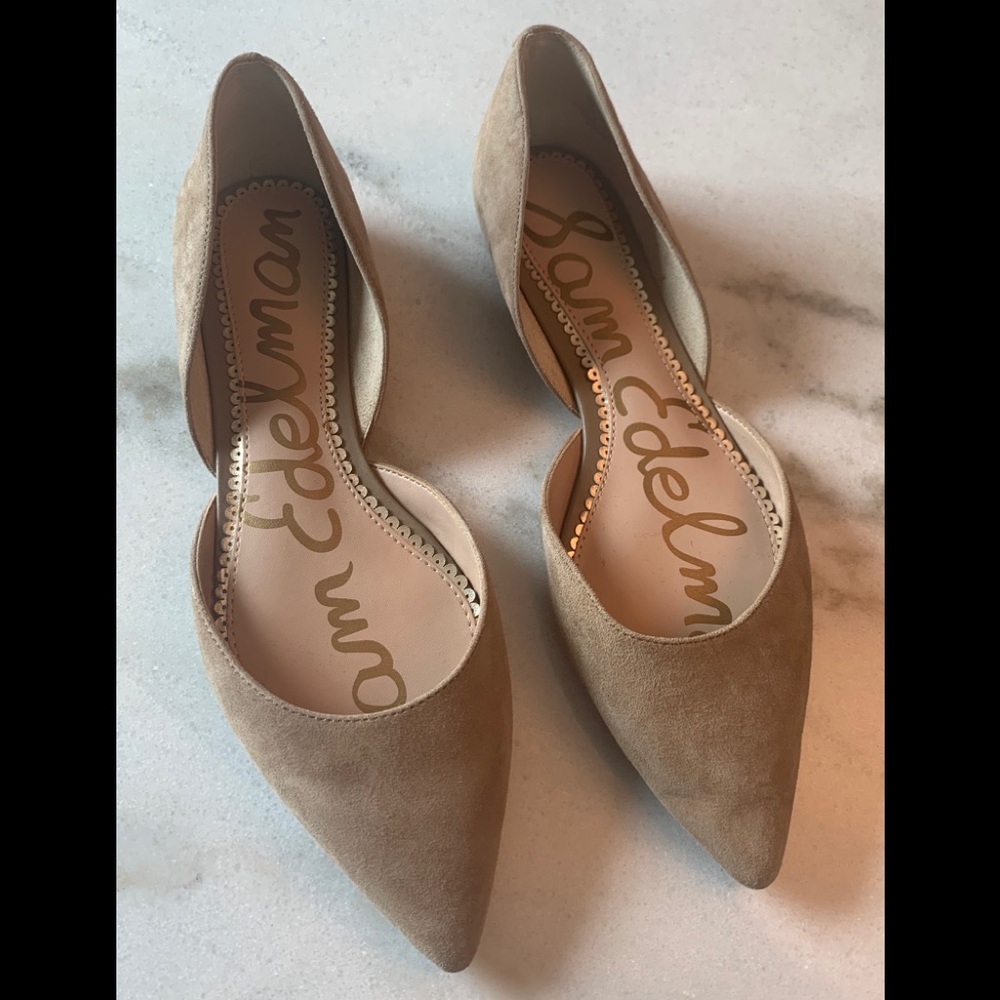 Sam Edelman tan suede flats size 8